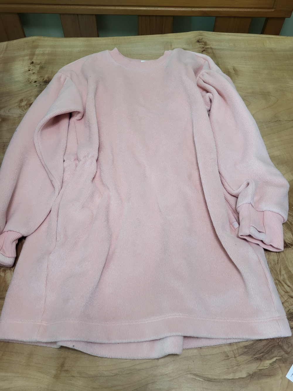 Athleta Girls Light Pink Long Sleeve Pullover Dress